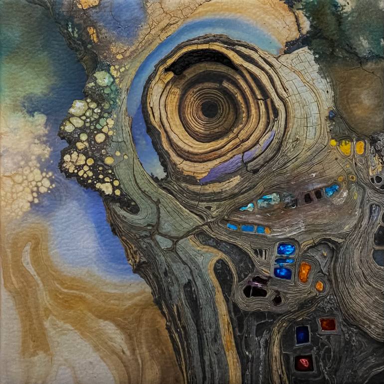 Memory of trees VI. Mixed Media by Naomi Szabo | Saatchi Art