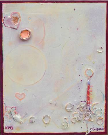 Original Pop Art Abstract Mixed Media by Emma Loizides