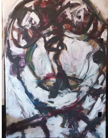 Original Abstract Expressionism Abstract Paintings by Pedro Angel Ayala Macanás