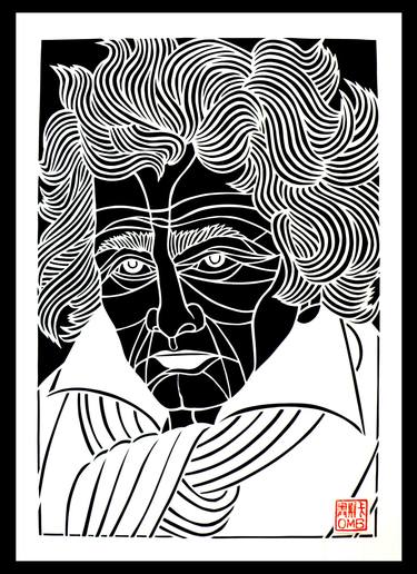 Beethoven- German composer (handmade papercutting) thumb