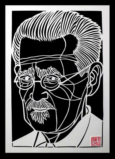 James Joyce- Irish writer (handmade papercutting) thumb
