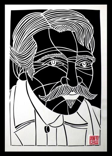 Robert Louis Stevenson- Scottish writer (handmade papercutting) thumb