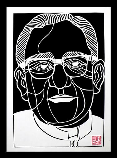 Oscar Romero- El Salvadorian bishop (papercutting) thumb