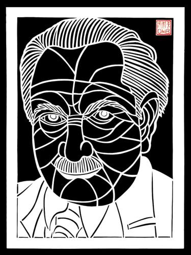 Martin Heidegger- German philosopher (handmade papercutting) thumb