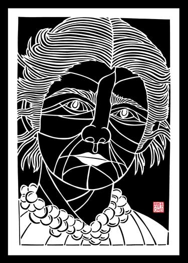 Marie Curie- French-Polish chemist (handmade paper cutting) thumb
