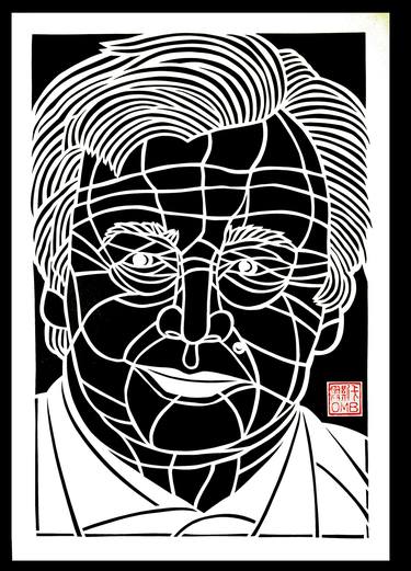 Antonio Guterres- UN secretary-general (handmade paper cutting) thumb