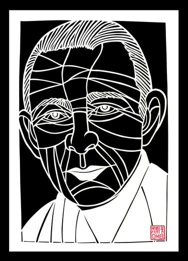 Sergei Rachmaninoff- Russian composer (handmade paper cutting) thumb