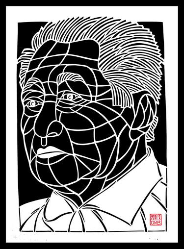 Alfredo Lim- Philippine politician (handmade paper cutting) thumb