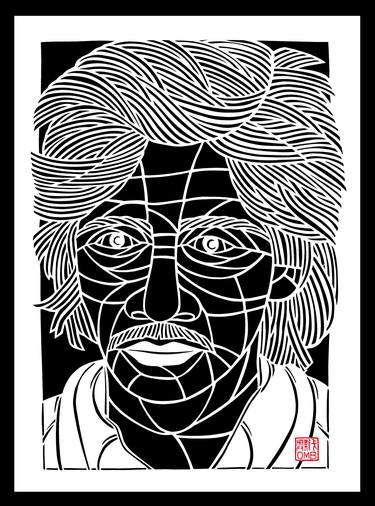 Eman Lacaba- Filipino revolutionary (handmade paper cutting) thumb