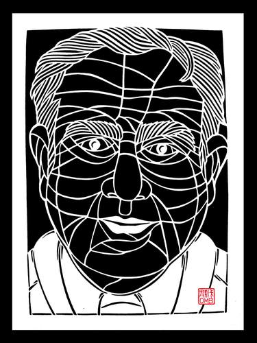 Kim Il Sung- North Korean leader (younger side) (papercutting) thumb