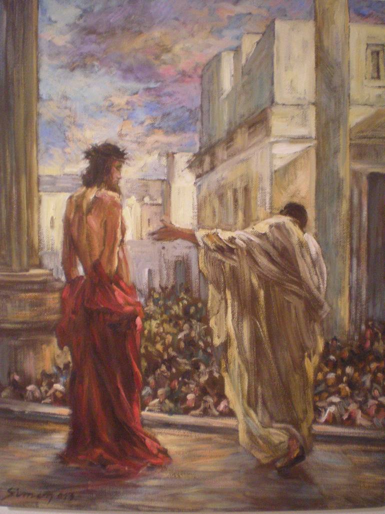 Ecce Homo Painting By Siniša Simon | Saatchi Art