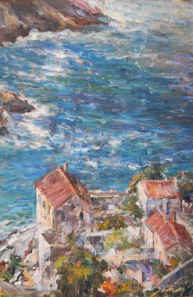 Print of Seascape Paintings by Siniša Simon
