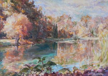 Print of Impressionism Landscape Paintings by Siniša Simon