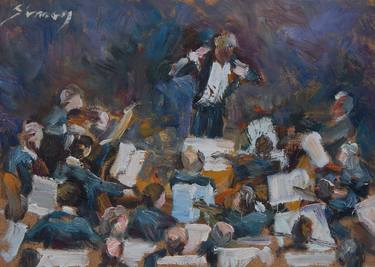 Original Expressionism Music Paintings by Siniša Simon