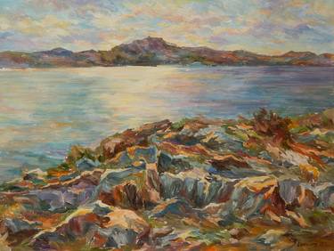 Print of Impressionism Seascape Paintings by Siniša Simon