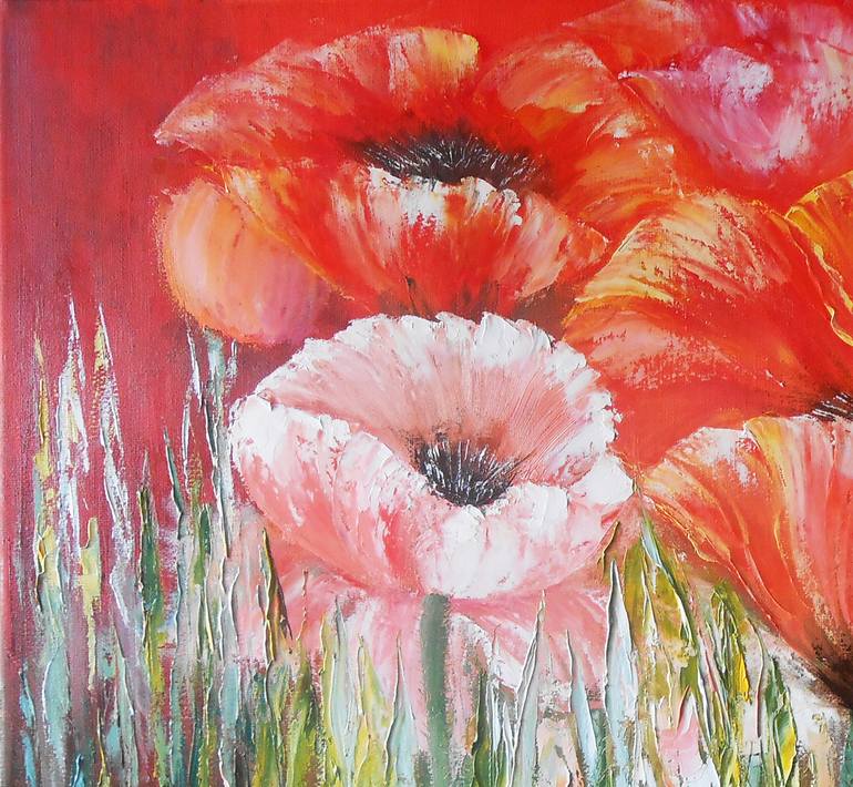 Original Impressionism Floral Painting by Natalya Zhdanova