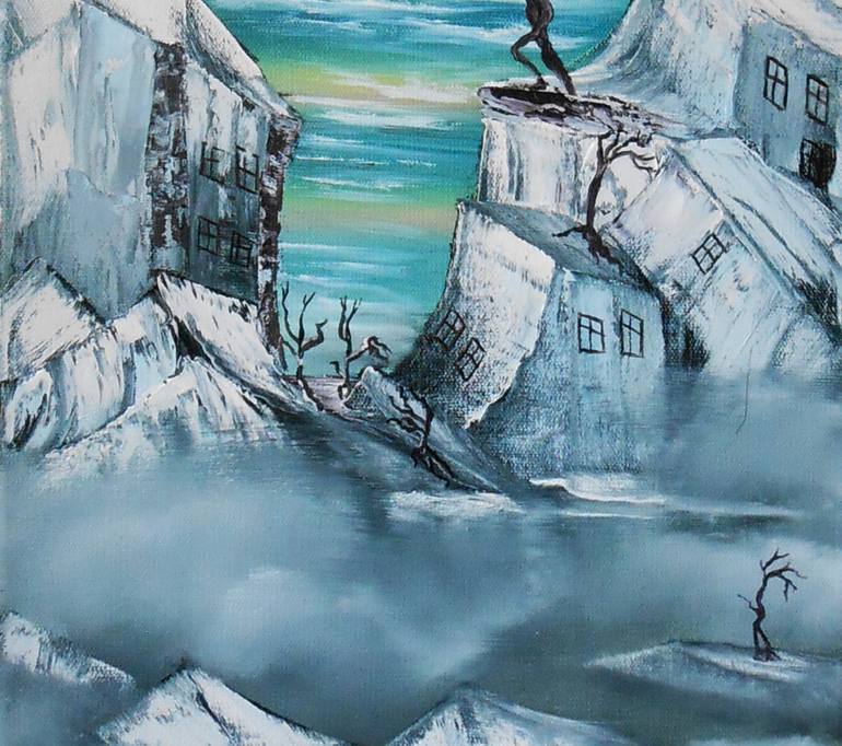 Original Surrealism Landscape Painting by Natalya Zhdanova