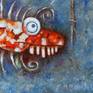 Contemporary art Urban fish of the 21st century Fishing live bait fragment 2