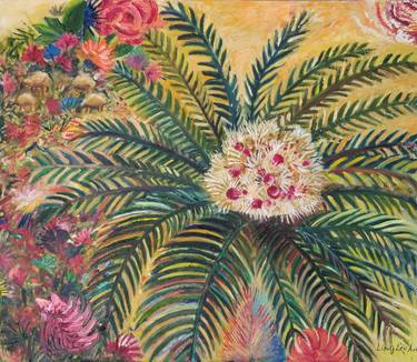 Print of Folk Botanic Paintings by Karmit Lev Ari