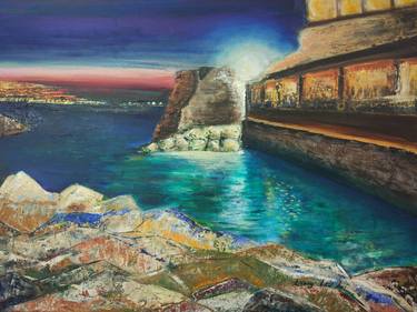 Print of Impressionism Seascape Paintings by Karmit Lev Ari
