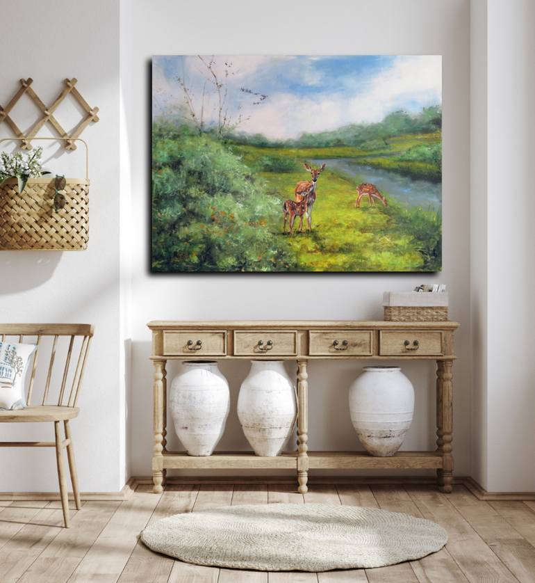 Original Realism Animal Painting by Lolita Bronzini