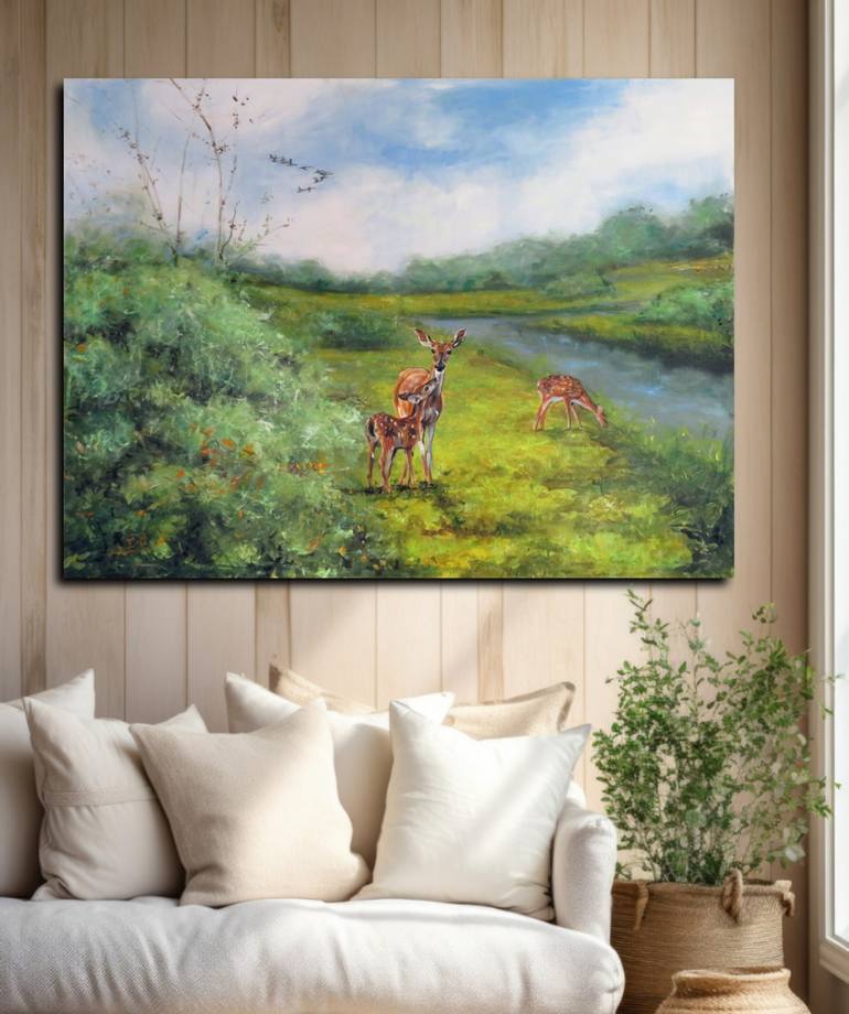 Original Realism Animal Painting by Lolita Bronzini