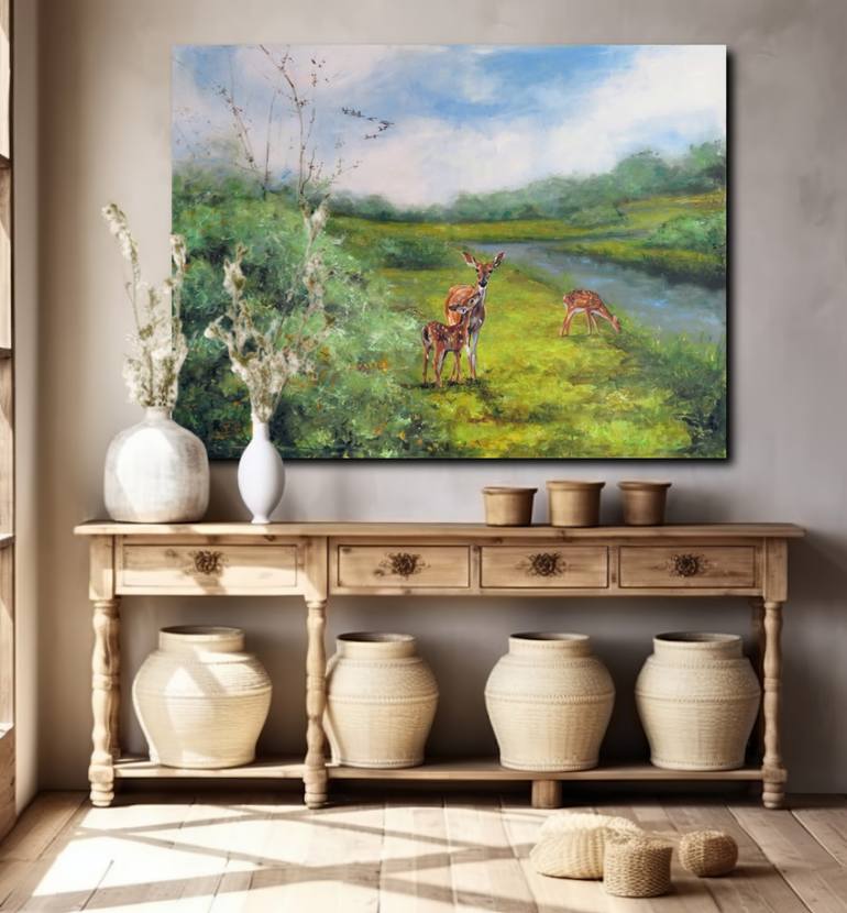 Original Realism Animal Painting by Lolita Bronzini