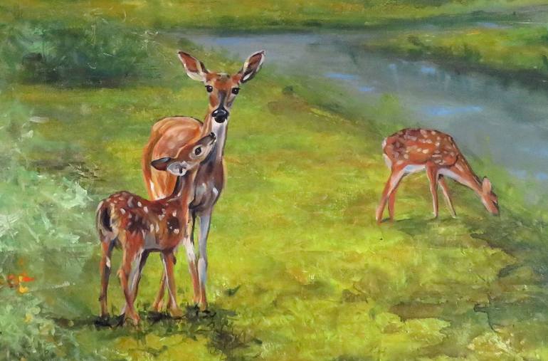 Original Realism Animal Painting by Lolita Bronzini