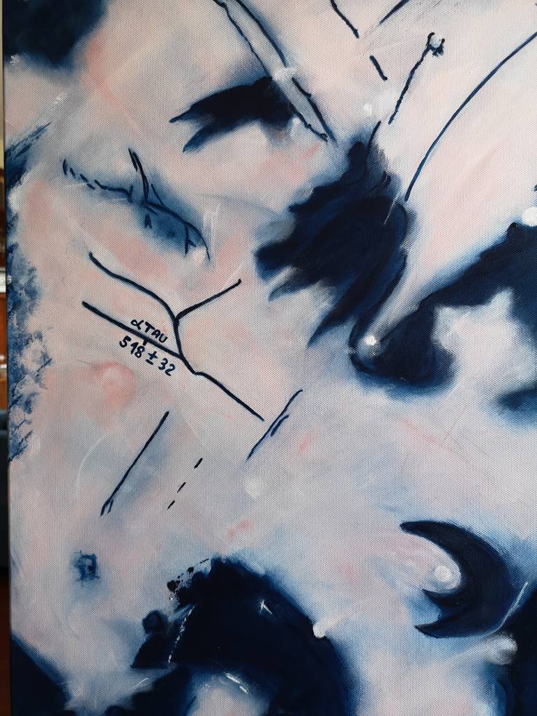 Original Conceptual Abstract Painting by Maria Elena Buemi