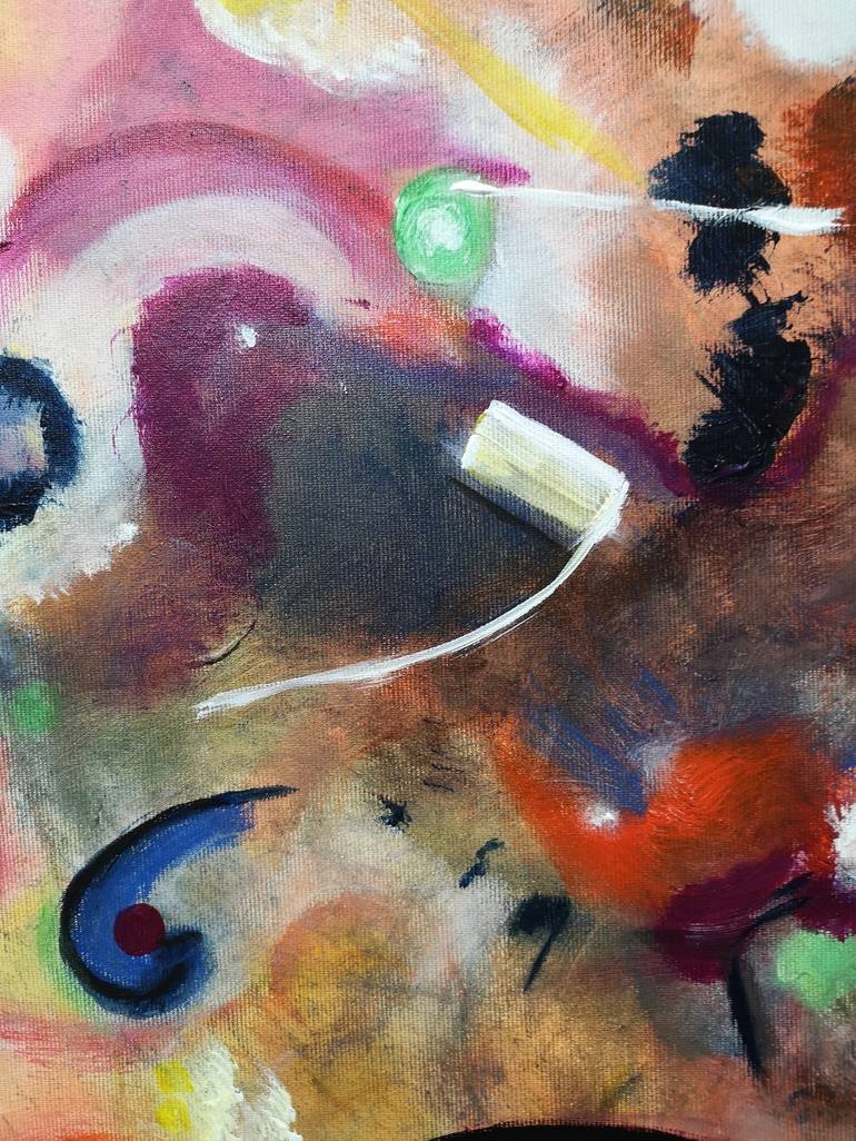 Original Abstract Expressionism Abstract Painting by maria elena buemi