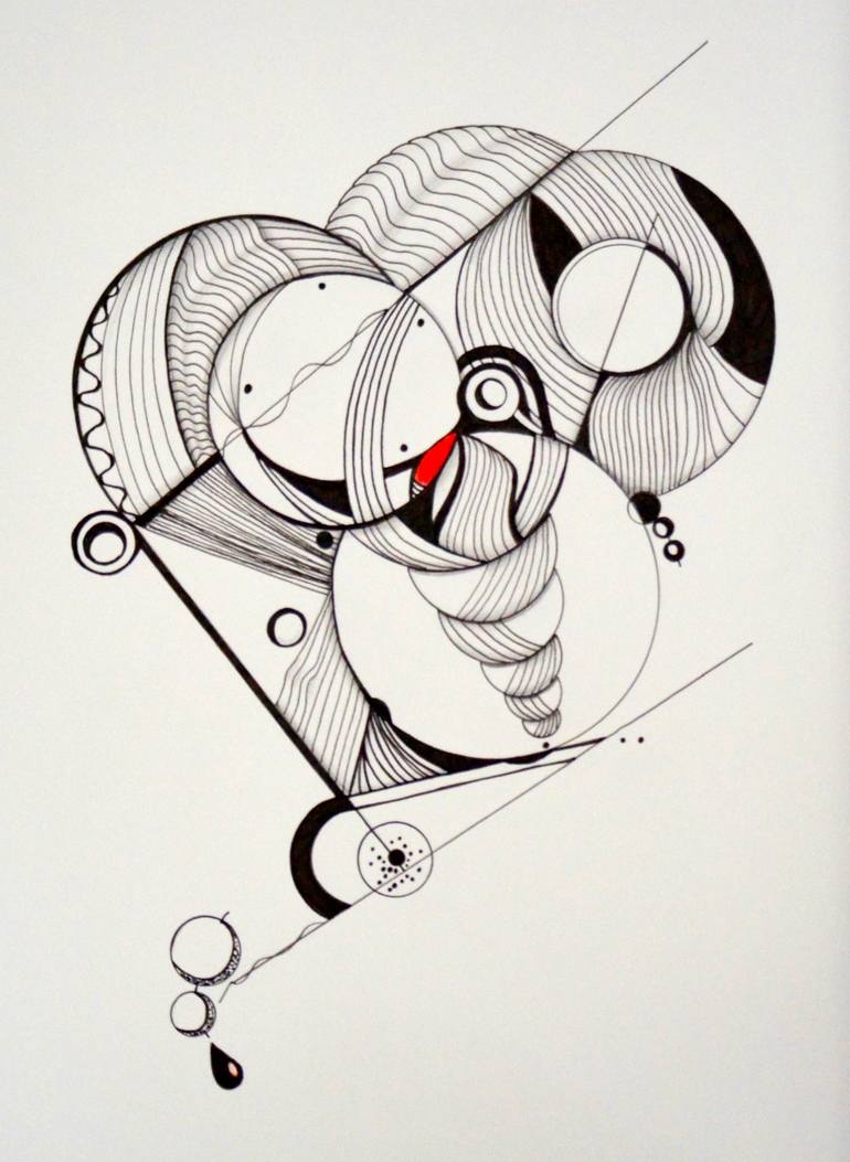 easy abstract pencil drawings