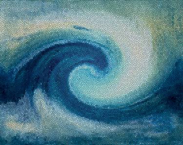 Print of Conceptual Seascape Mixed Media by Maureen Campbell Donatelli
