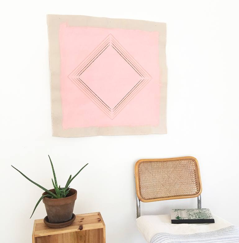 Original Abstract Geometric Painting by Emily Keating Snyder