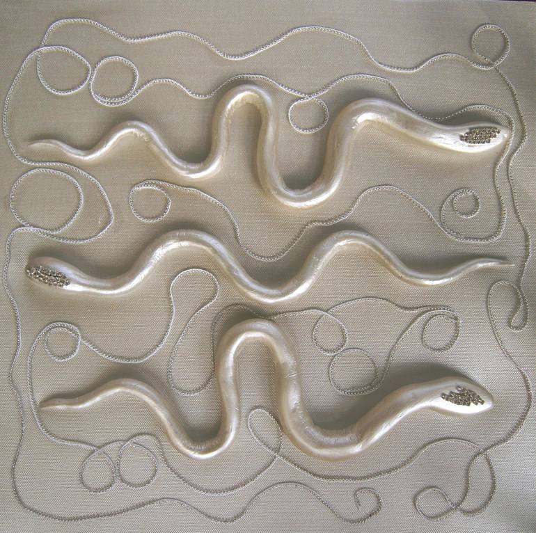 Original Abstract Erotic Sculpture by Ines Nanda Drole