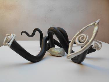 Original Abstract Love Sculpture by Ines Nanda Drole
