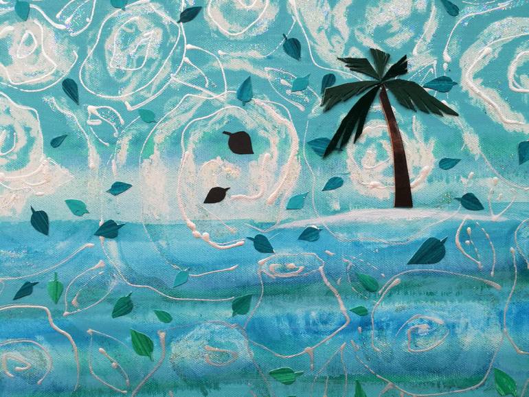 Original Abstract Nature Painting by Ines Nanda Drole