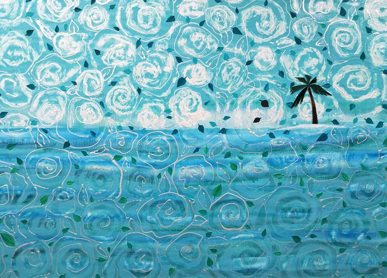 Original Abstract Nature Painting by Ines Nanda Drole