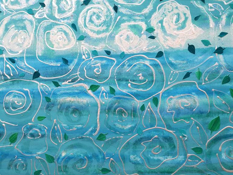 Original Abstract Nature Painting by Ines Nanda Drole