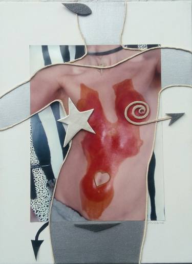 Print of Abstract Collage by Ines Nanda Drole