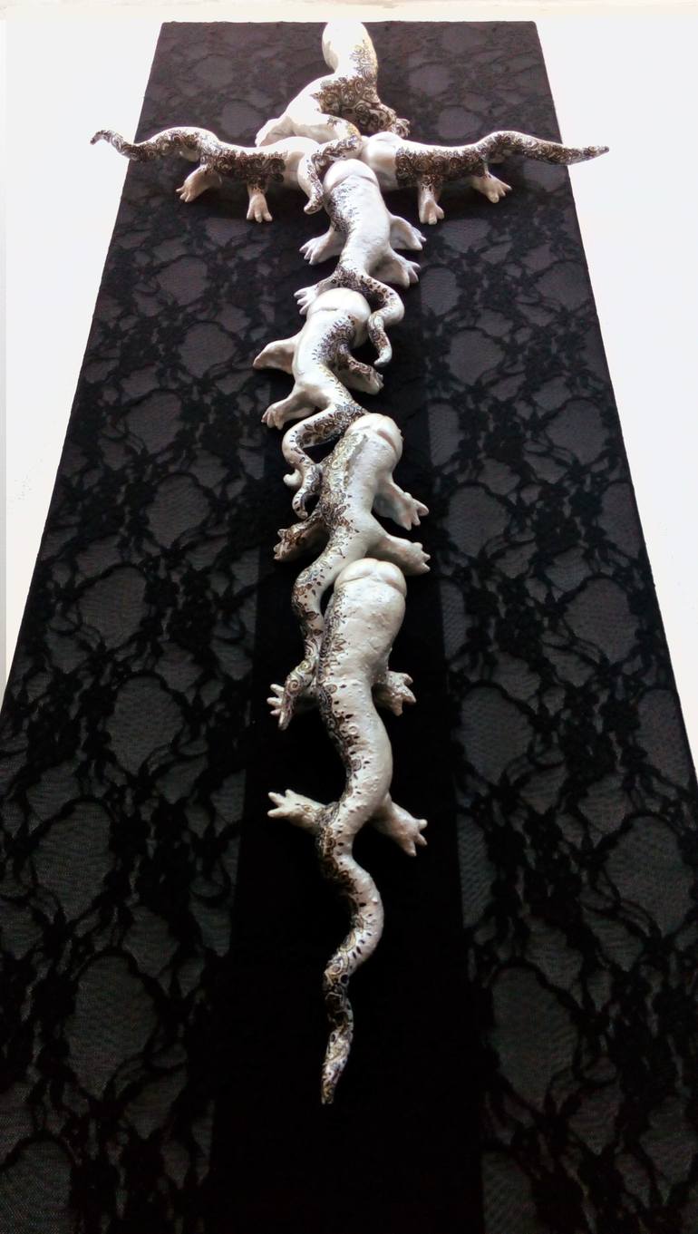 Original Abstract Erotic Sculpture by Ines Nanda Drole
