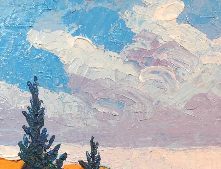 Original Impressionism Landscape Painting by Edward Abela