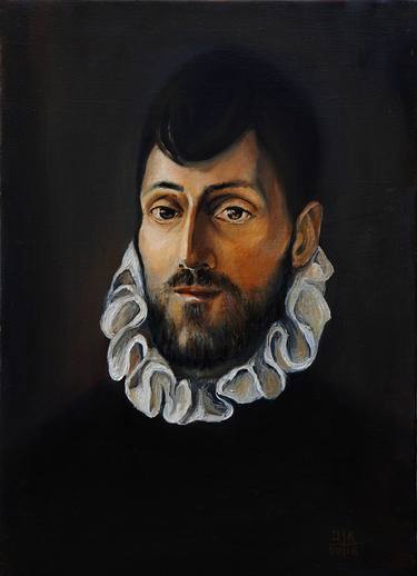 Original Portrait Painting by David Karapetian