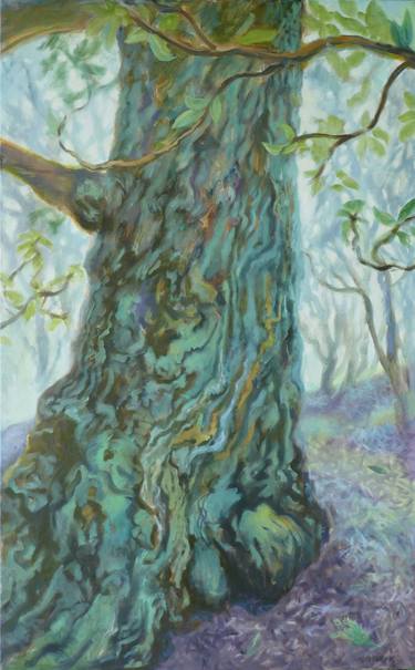 Original Contemporary Tree Painting by Leigh Buchanan