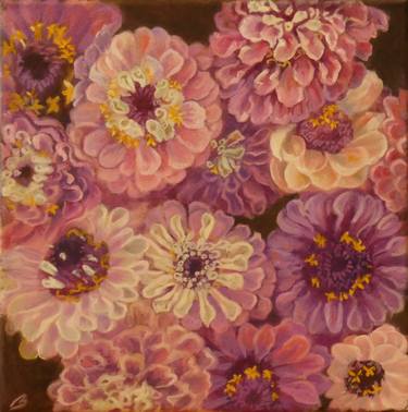 Original Contemporary Floral Paintings by Leigh Buchanan