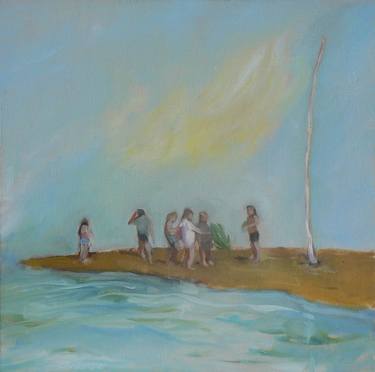 Print of Figurative Beach Paintings by Leigh Buchanan