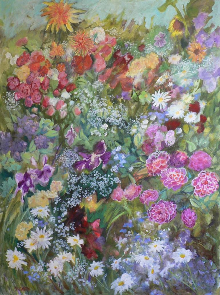 Original Fine Art Floral Painting by Leigh Buchanan