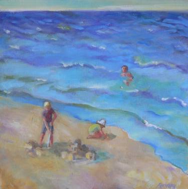 Print of Figurative Seascape Paintings by Leigh Buchanan