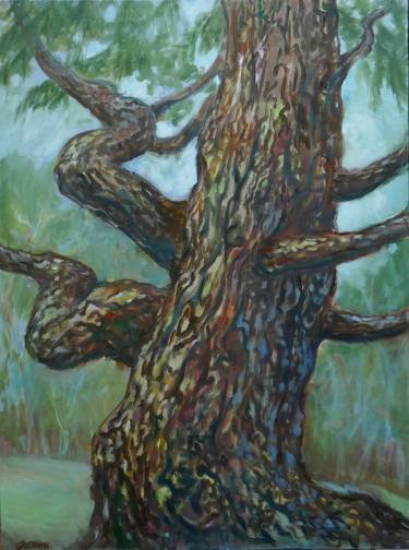 Original Fine Art Tree Paintings by Leigh Buchanan