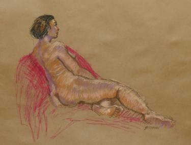 Original Figurative Nude Drawings by Leigh Buchanan