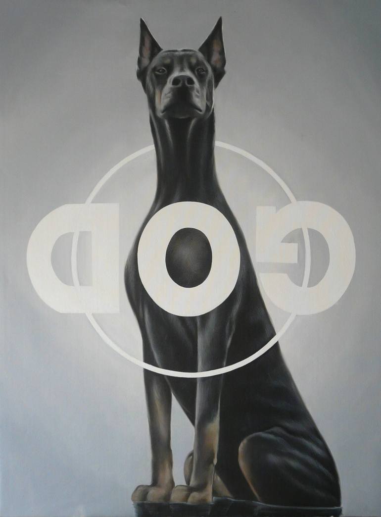 Dog God Painting By Leif Artandstyle Saatchi Art